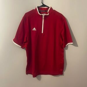 adidas red T-shirt